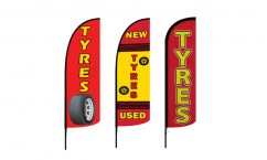 Tyres Advertising Flags